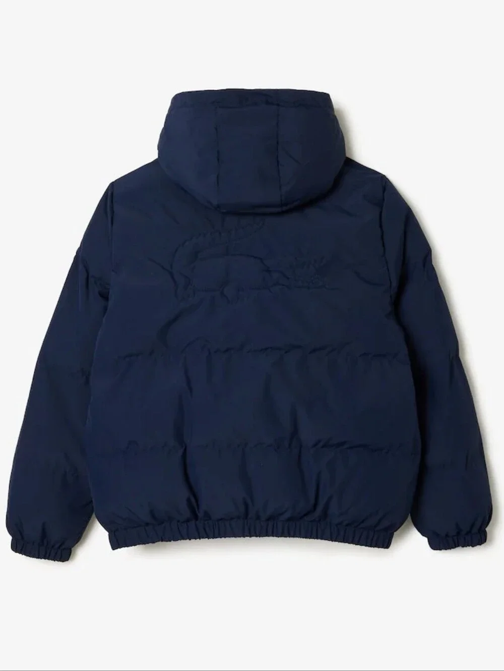 Lacoste Kid's' Navy Hooded Puffer Jacket Size 5